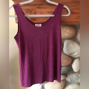 Chico’s Travelers berry purple tank sz 0 S 4